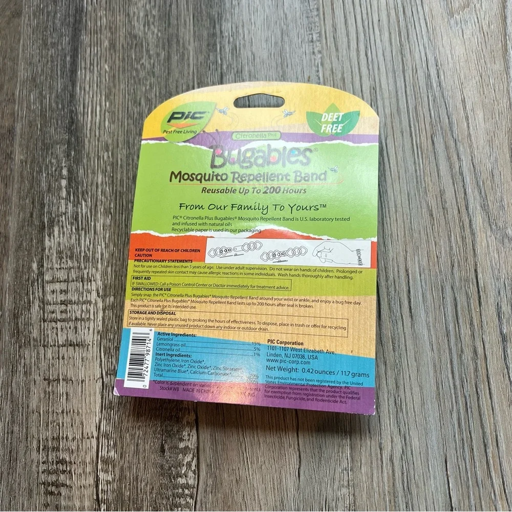 NWT Bugables mosquito repellant band